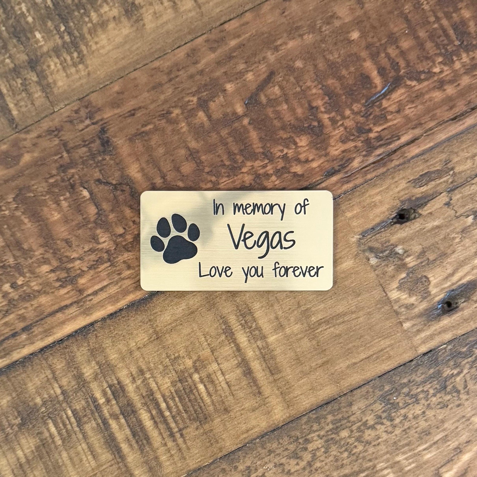 Personalized Dog Memorial Plaque - Custom Engraved Pet Loss Gift - Rainbow Bridge Plate