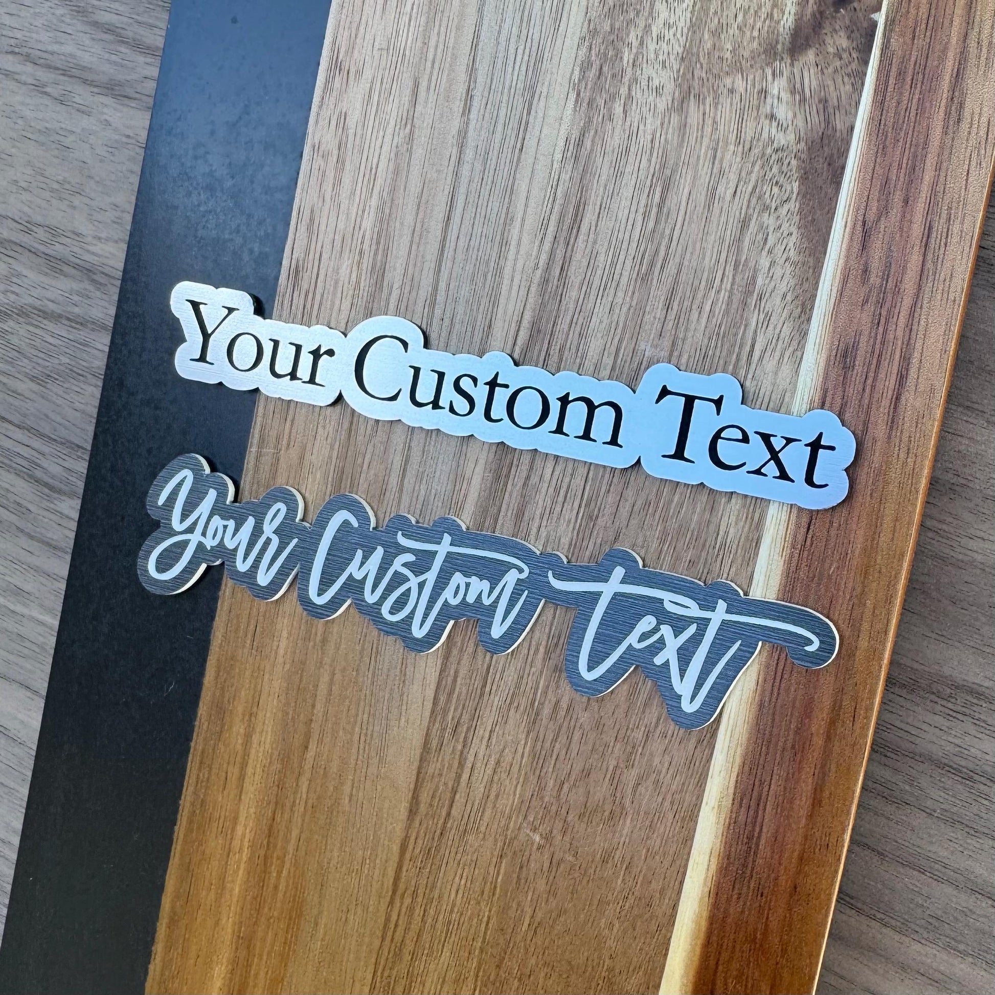 Custom Car Name Badge - Engraved Acrylic Emblem - Personalized Car Text Badge - Custom Auto Nameplate