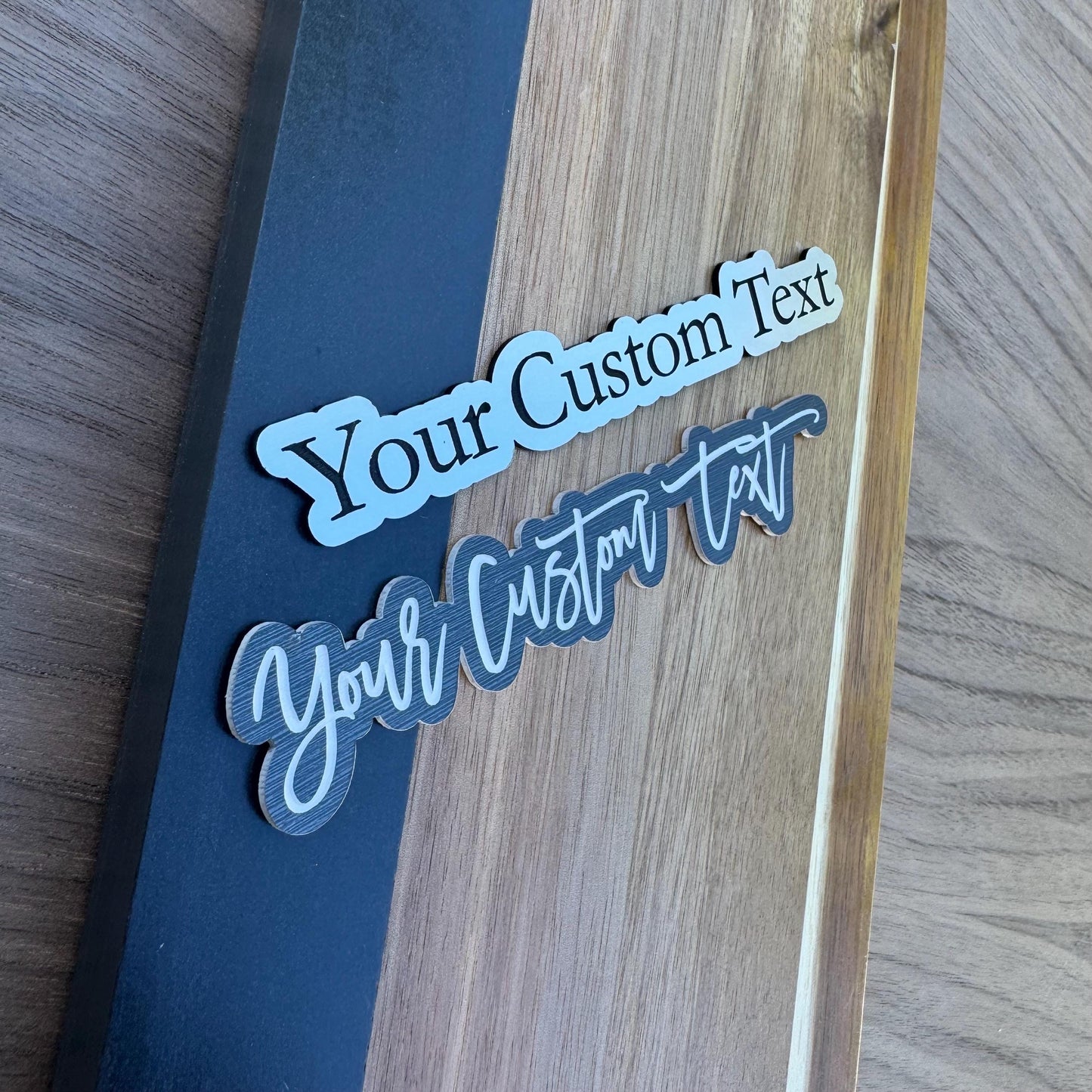 Custom Car Name Badge - Engraved Acrylic Emblem - Personalized Car Text Badge - Custom Auto Nameplate