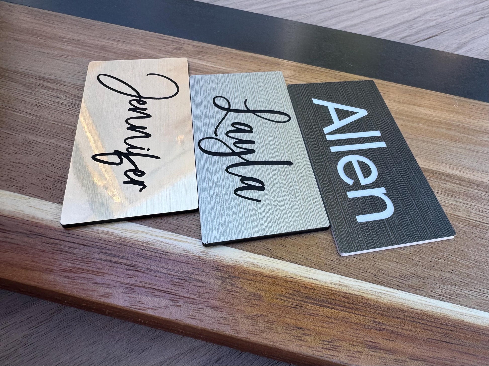 Custom Engraved Name Tags - Personalized Engraved Employee Office Name Tags - Professional Name Badges