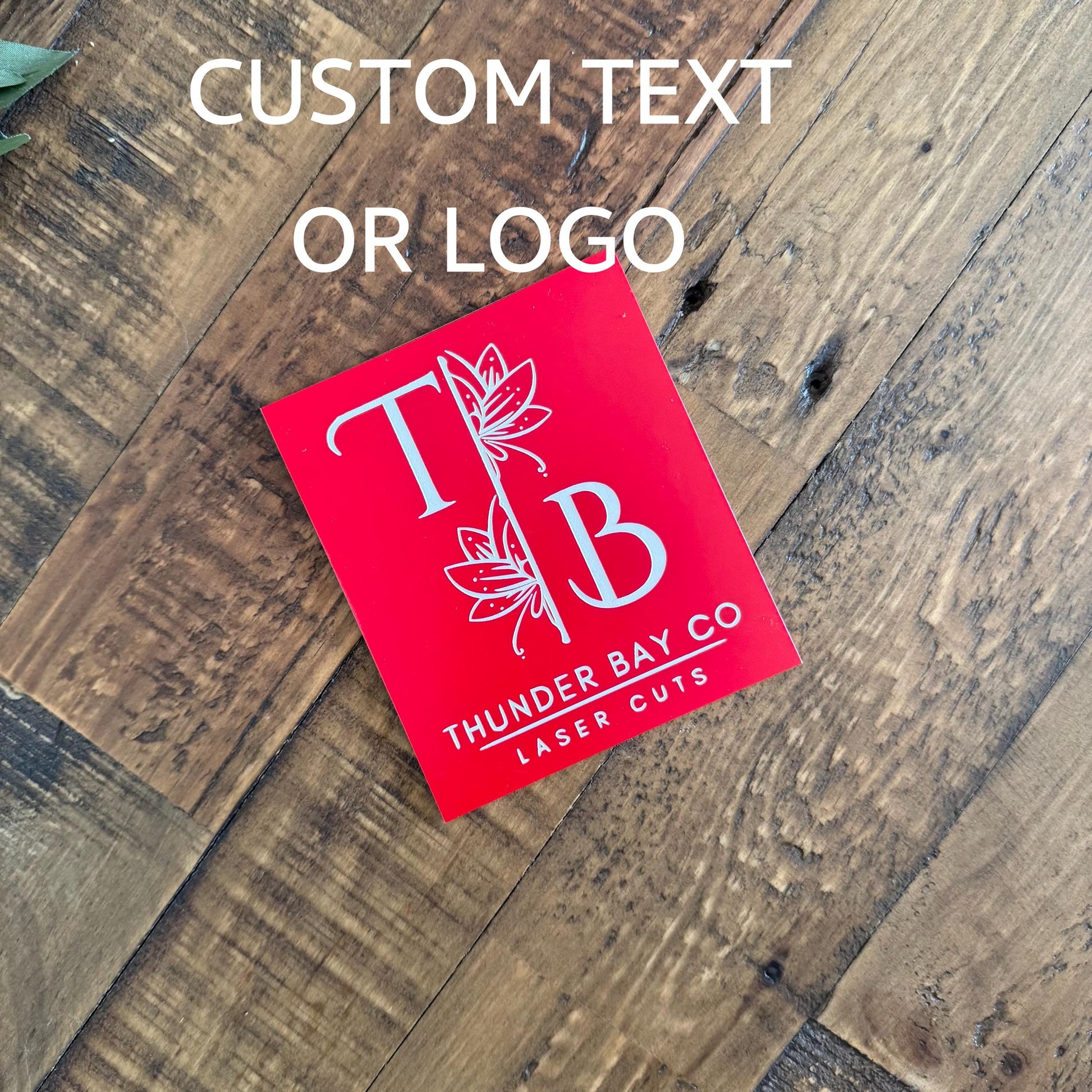 Custom Engraved Acrylic Business Sign with Logo – Modern Office & Reception Sign