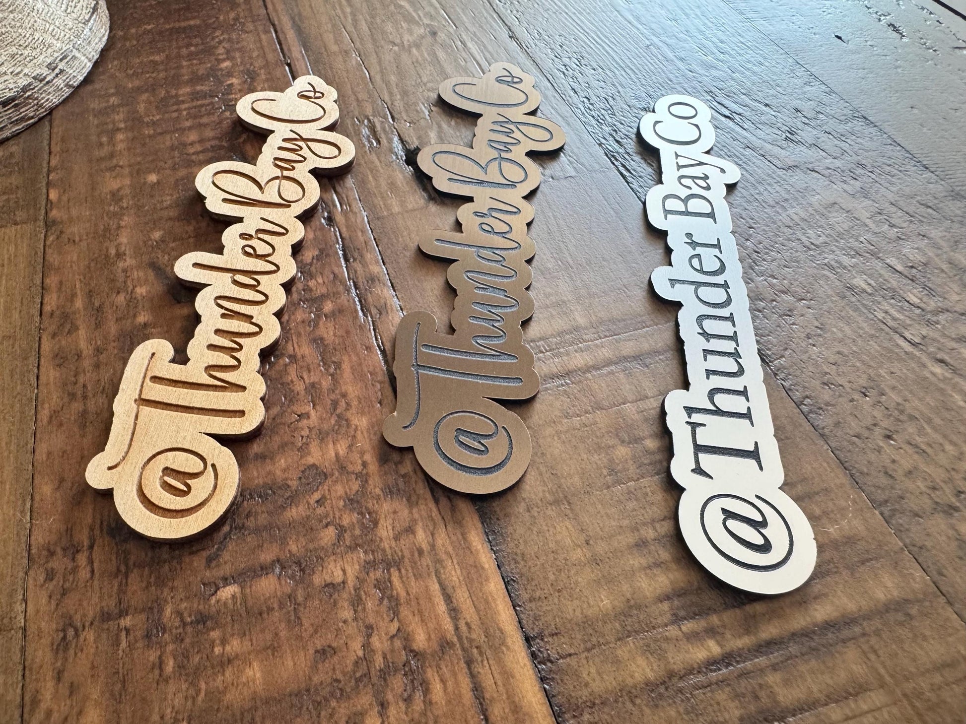 Custom Acrylic Business Name Plaque for Social Media - Instagram Photo Prop Sign - TikTok Content Creator Plaque