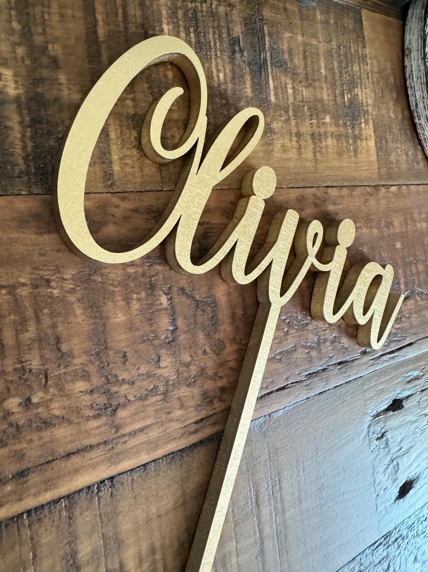 Custom Name Cake Topper for Kids Birthday - Boy or Girl Party Decor