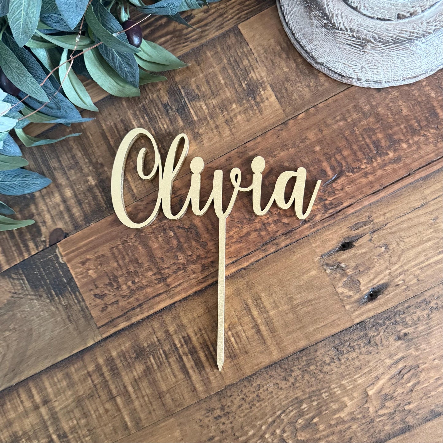 Custom Name Cake Topper for Kids Birthday - Boy or Girl Party Decor
