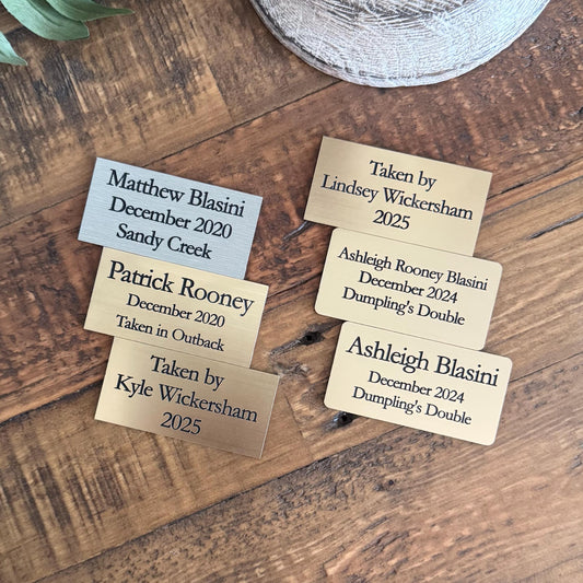 Custom Engraved Acrylic Plate - Text Plaque for Wedding, Memorial or Home Decor