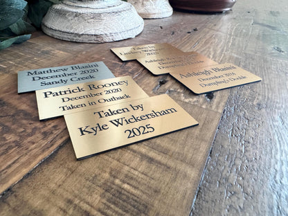 Custom Engraved Acrylic Plate - Text Plaque for Wedding, Memorial or Home Decor