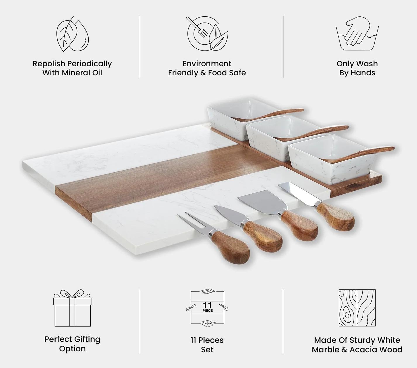 Marble Charcuterie Board with Name or Logo, Corporate Gifting, Family Luxurious Gift