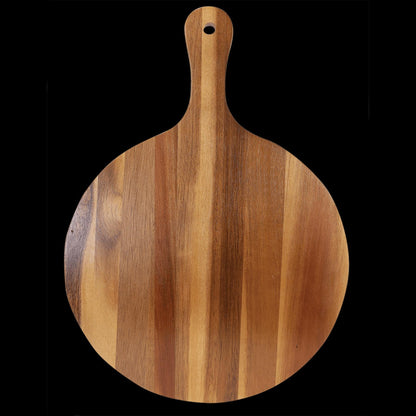 Custom Acacia Wood Slate Serving Board with Handle, Engraved Name or Logo