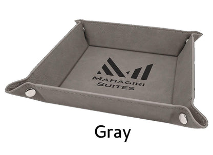 Custom Engraved Valet Tray, Business Logo Gift, Personalized Catchall Tray