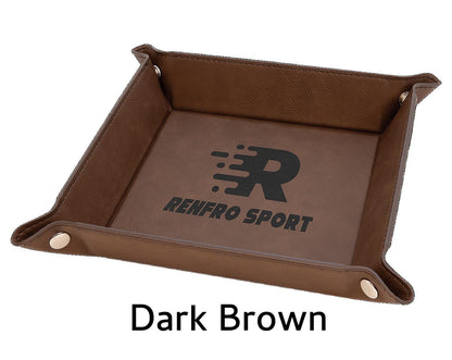 Custom Engraved Valet Tray, Business Logo Gift, Personalized Catchall Tray