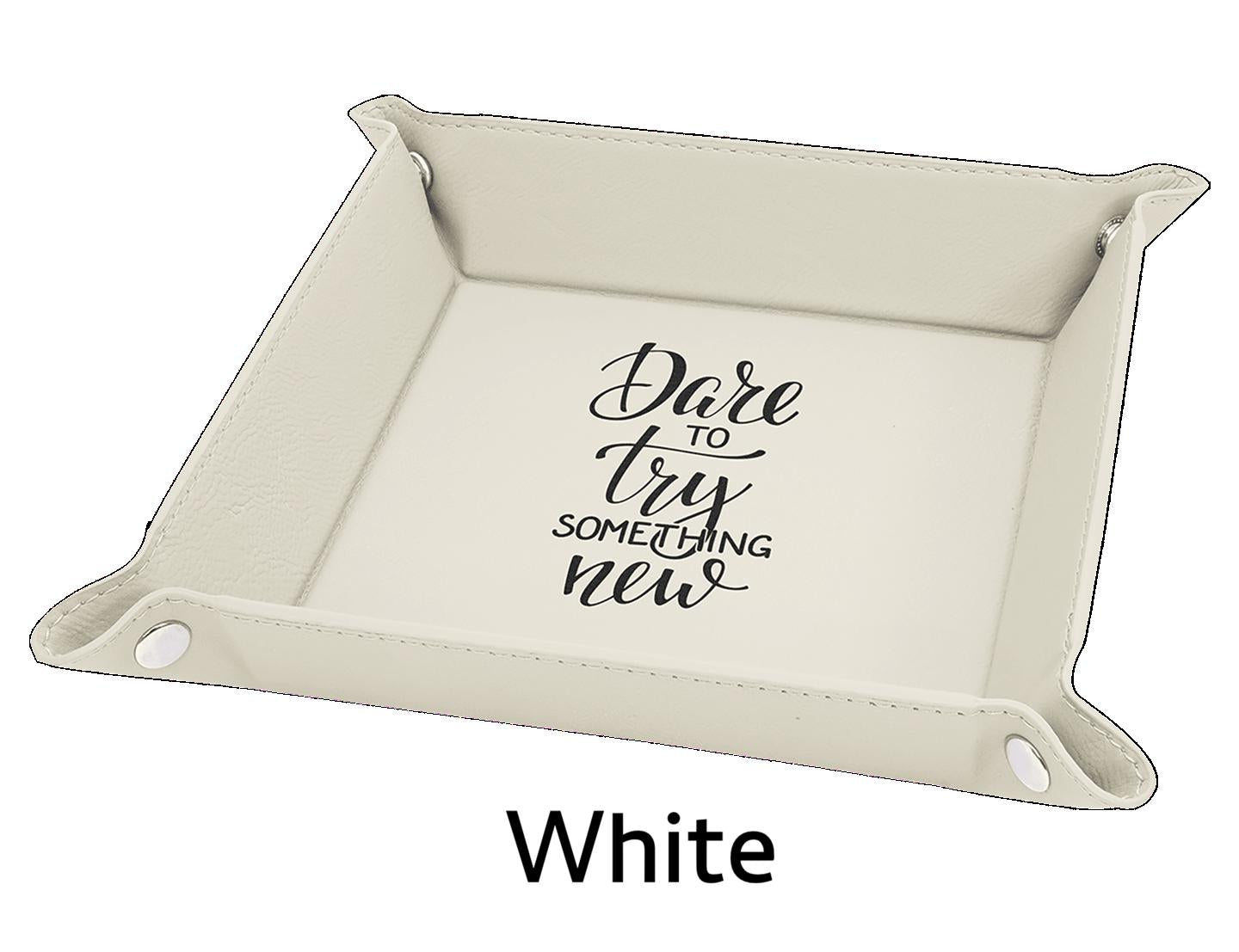 Custom Engraved Valet Tray, Business Logo Gift, Personalized Catchall Tray