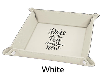 Custom Engraved Valet Tray, Business Logo Gift, Personalized Catchall Tray