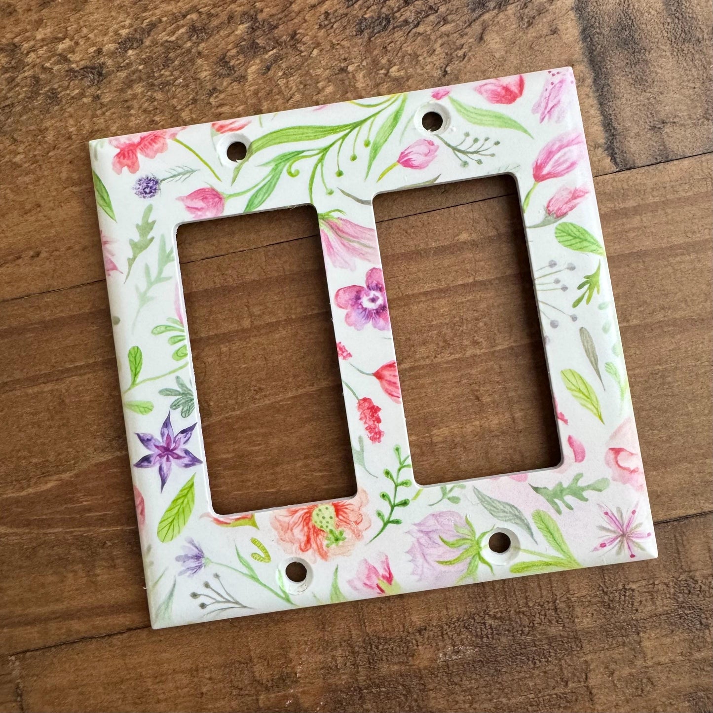 Wildflower Light Switch Cover, Floral Switch Plate, Botanical Wall Plate, Cottagecore Home Decor, Flower Light Switch Cover