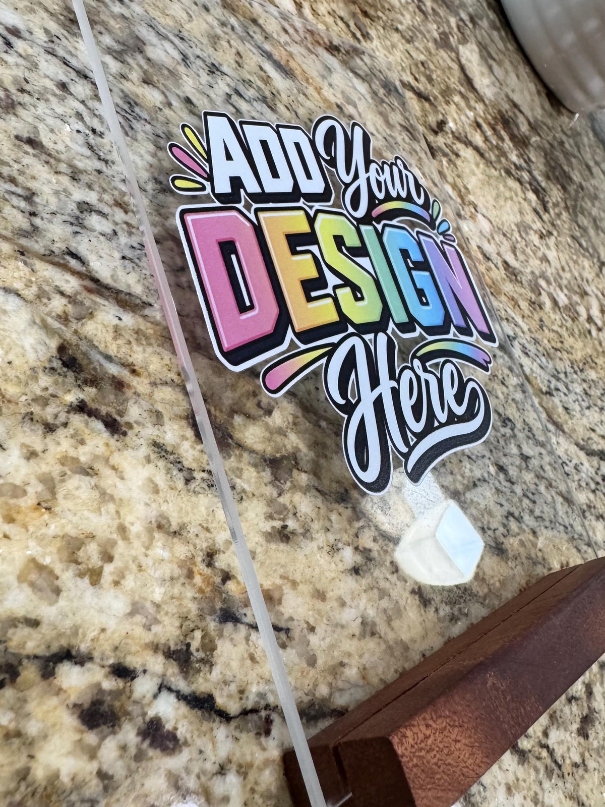 Print Your Design on Acrylic, Custom UV Printed Sign With Stand, Custom Artwork, Logo, Photo or Canva Design Acrylic Sign