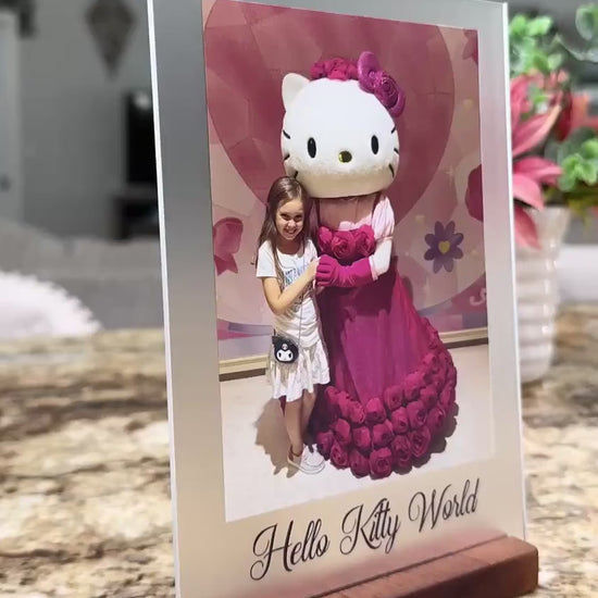 Personalized Acrylic Photo Sign, Custom Picture With Text and Display Stand, Custom Acrylic Photo Print, Personalized Picture Keepsake