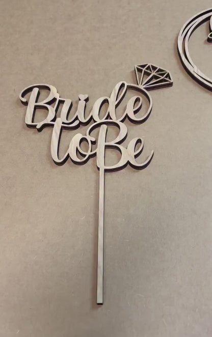 Custom Mr & Mrs Two Names Wood Cake Topper - Personalized Wedding Decor